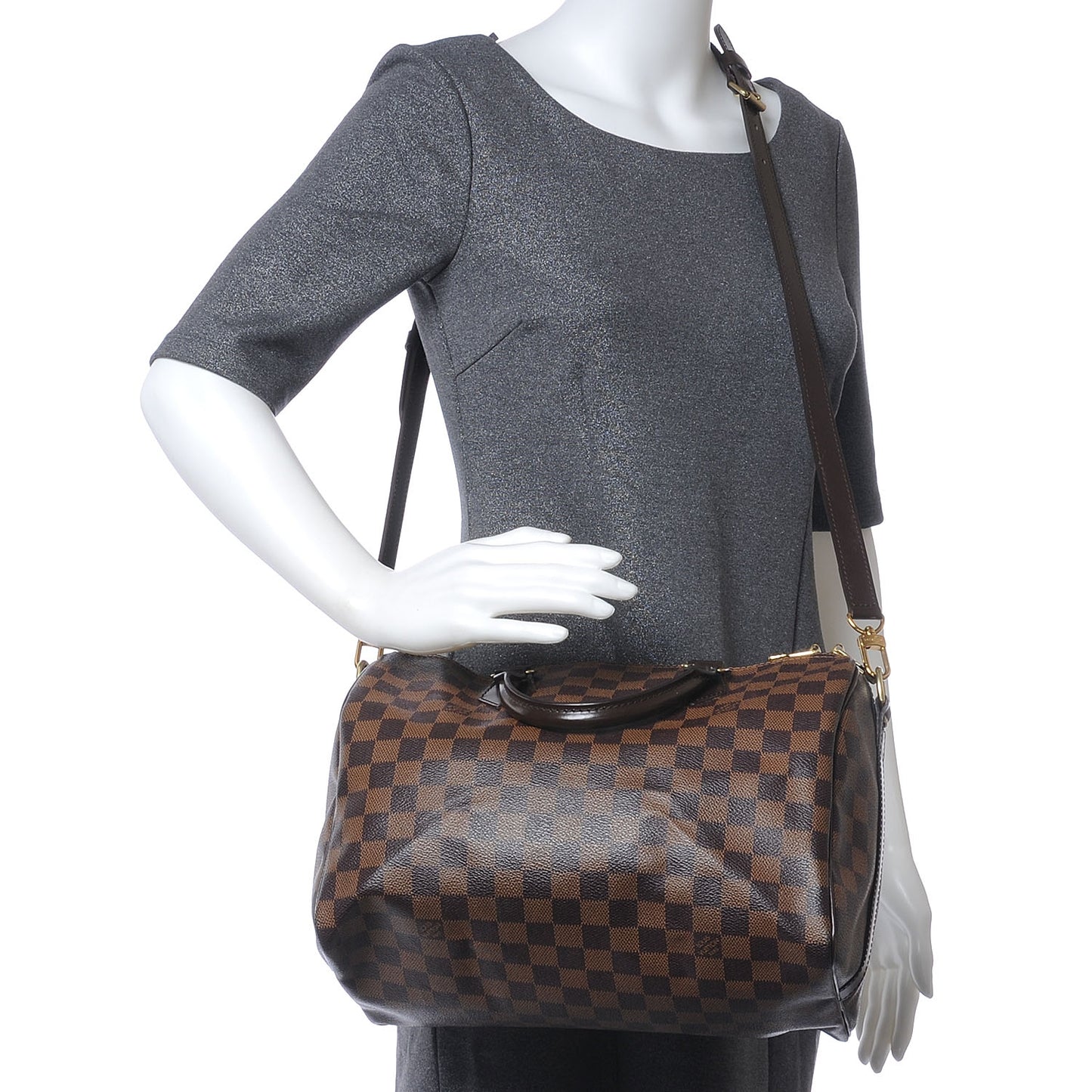 Damier Ebene Speedy Bandouliere 30