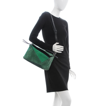 Loewe Suede Medium Bag Green 2 of 8