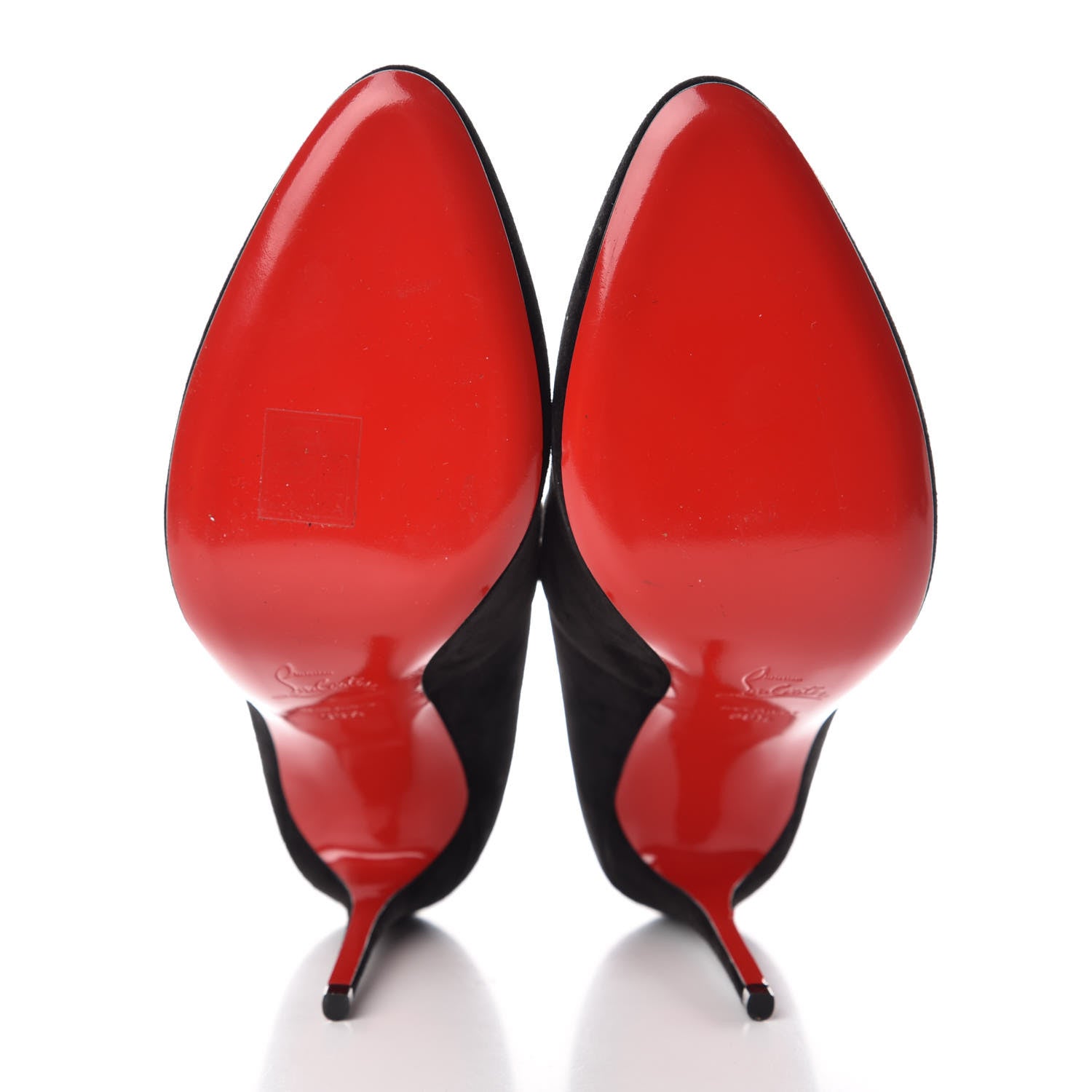 Christian Louboutin Veau Velours Canadada 100 Booties 38.5 Black 5 of 7