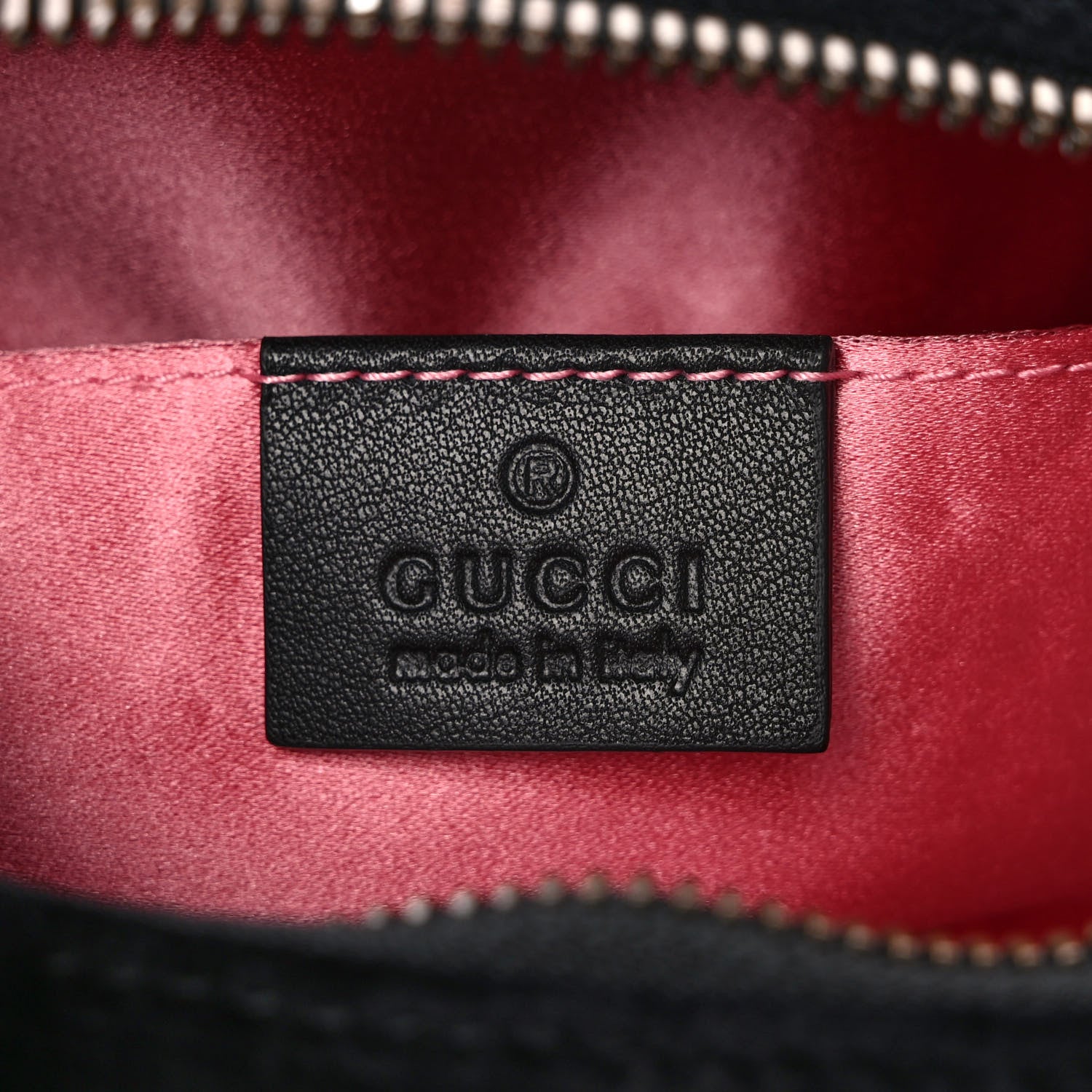 Gucci Velvet Matelasse GG Marmont Belt Bag 85/34 Black 6 of 9