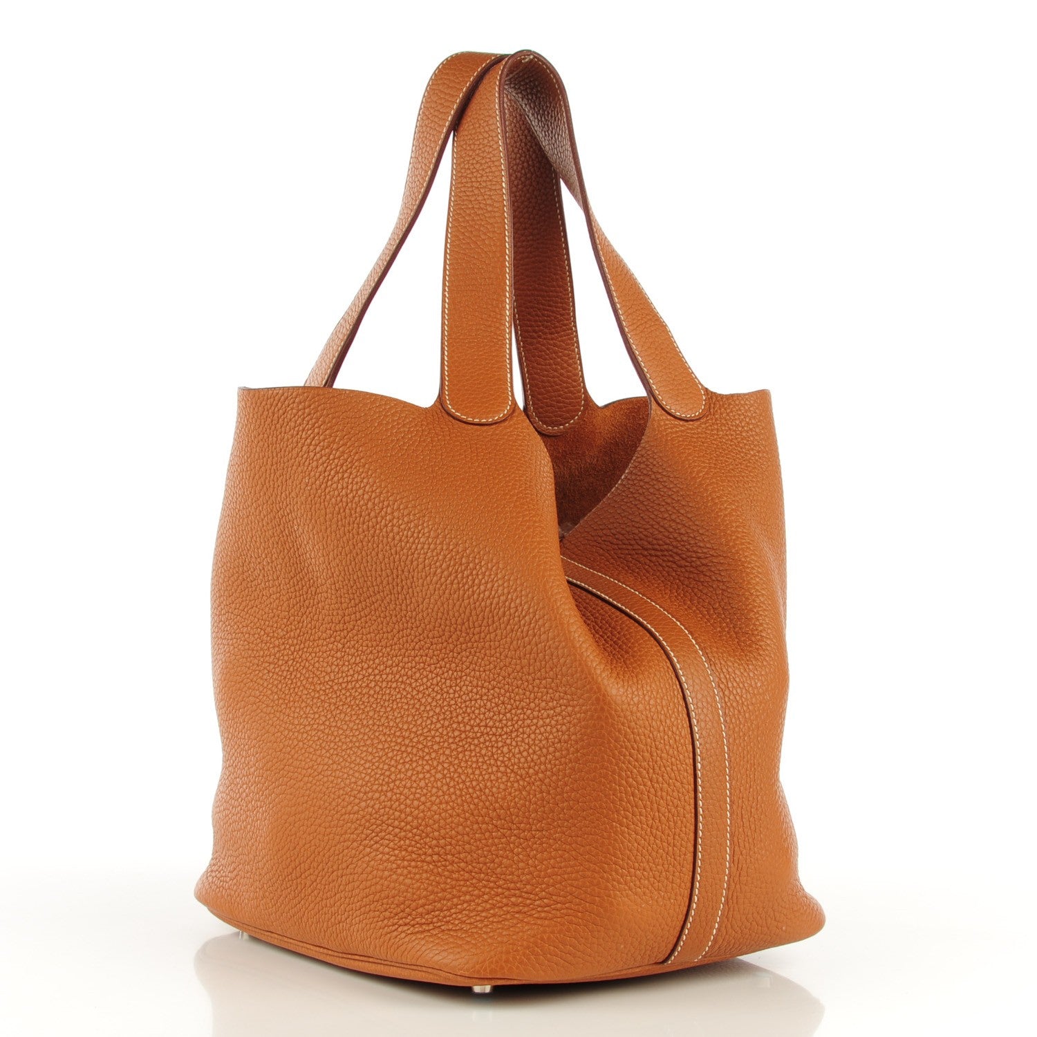 Hermes Taurillon Clemence Picotin GM Gold 3 of 8