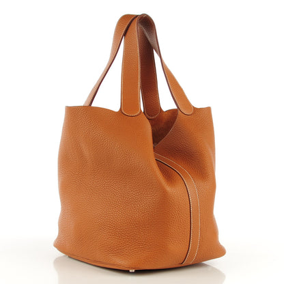 Hermes Taurillon Clemence Picotin GM Gold 3 of 8
