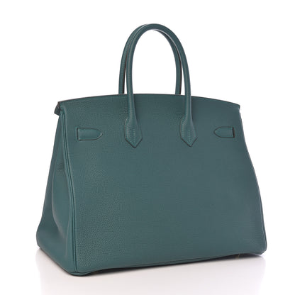 Hermes Togo Birkin 35 Malachite 3 of 33