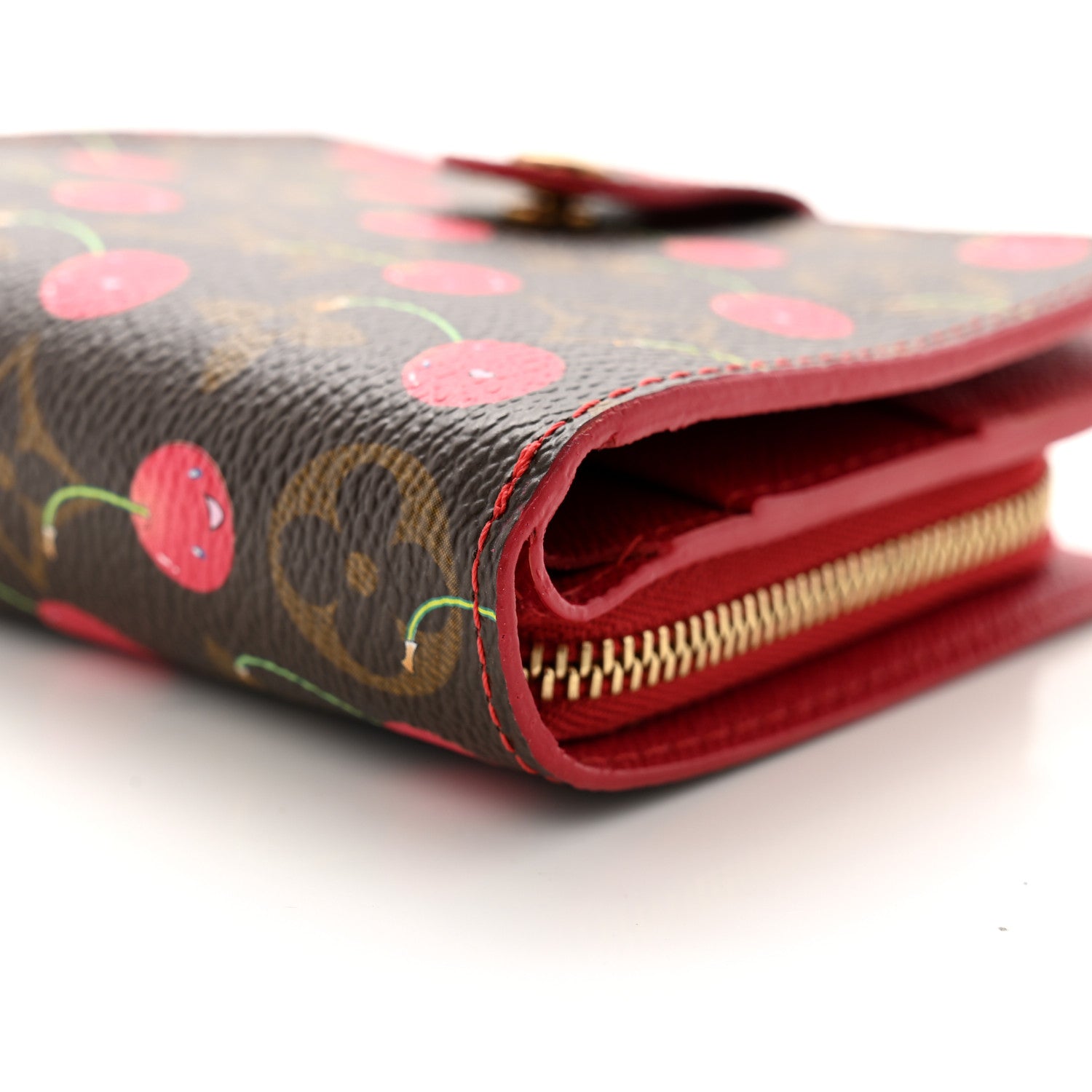 Louis Vuitton Monogram Cerises Compact Zippe Wallet 9 of 10