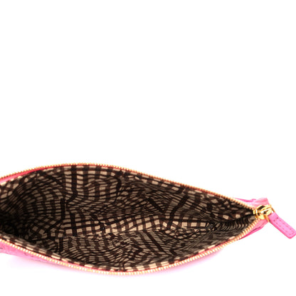 MCM Visetos Medium Stark Wristlet Pouch Pink 5 of 8