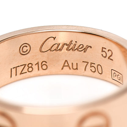 Cartier 18K Pink Gold 5.5mm LOVE Ring 52 6 4 of 5