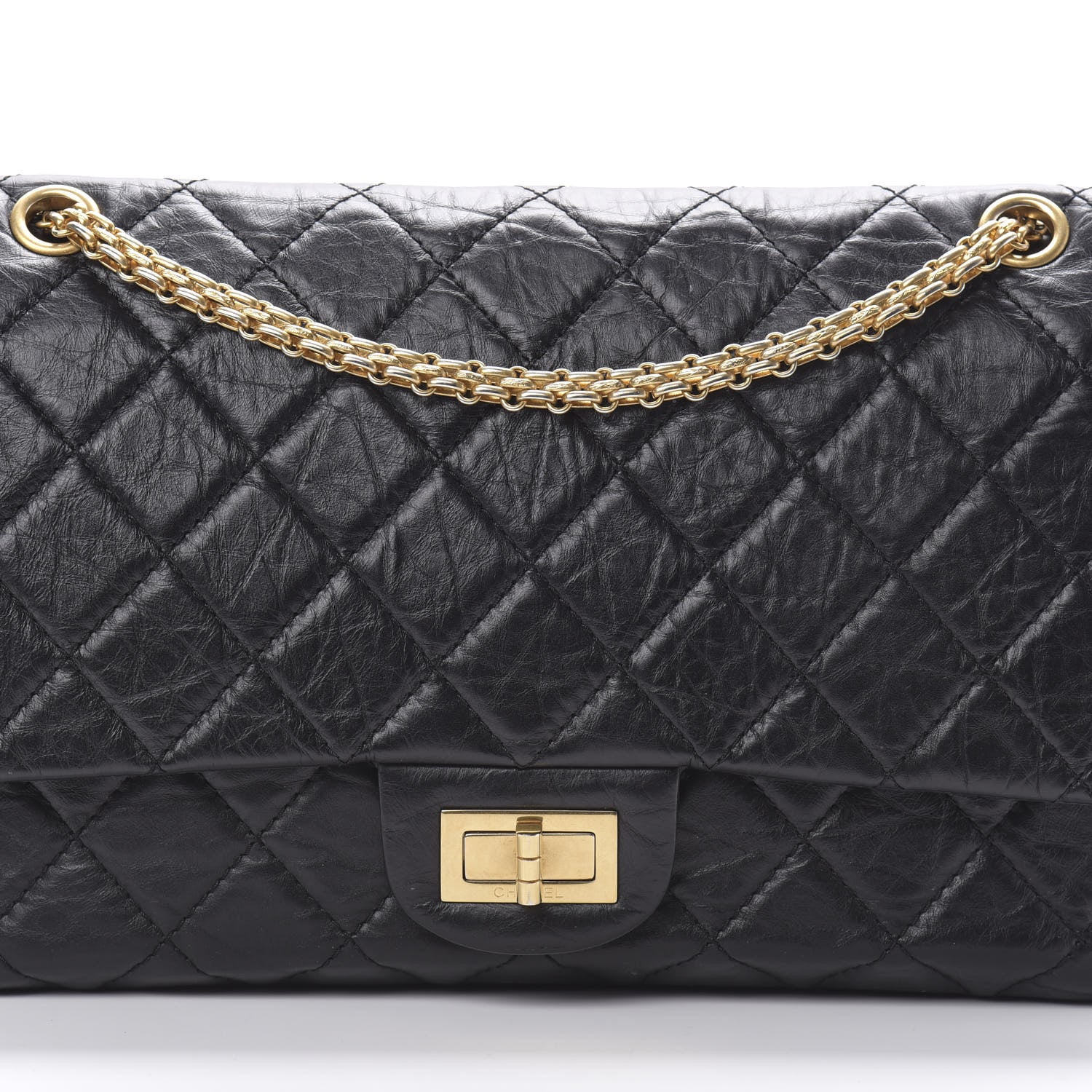 Chanel Aged Calfskin Quilted 2.55 Reissue 227 Flap Black 8 of 14