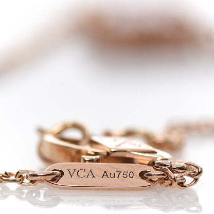 Van Cleef & Arpels 18K Rose Gold Carnelian Sweet Alhambra Bracelet 5 of 7