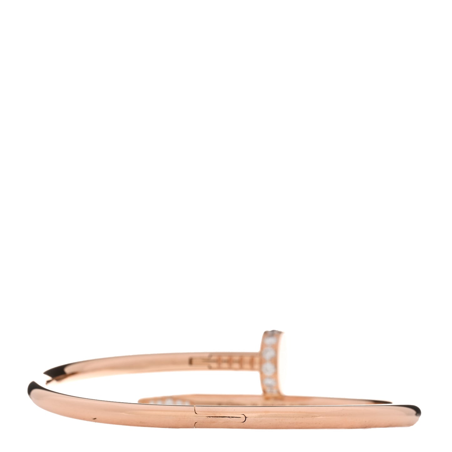 18K Pink Gold Diamond Juste Un Clou Bracelet 16