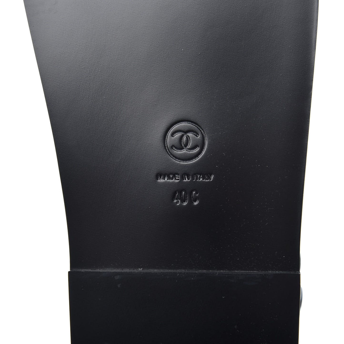 Grained Calfskin Velcro Dad Sandals 40 Black