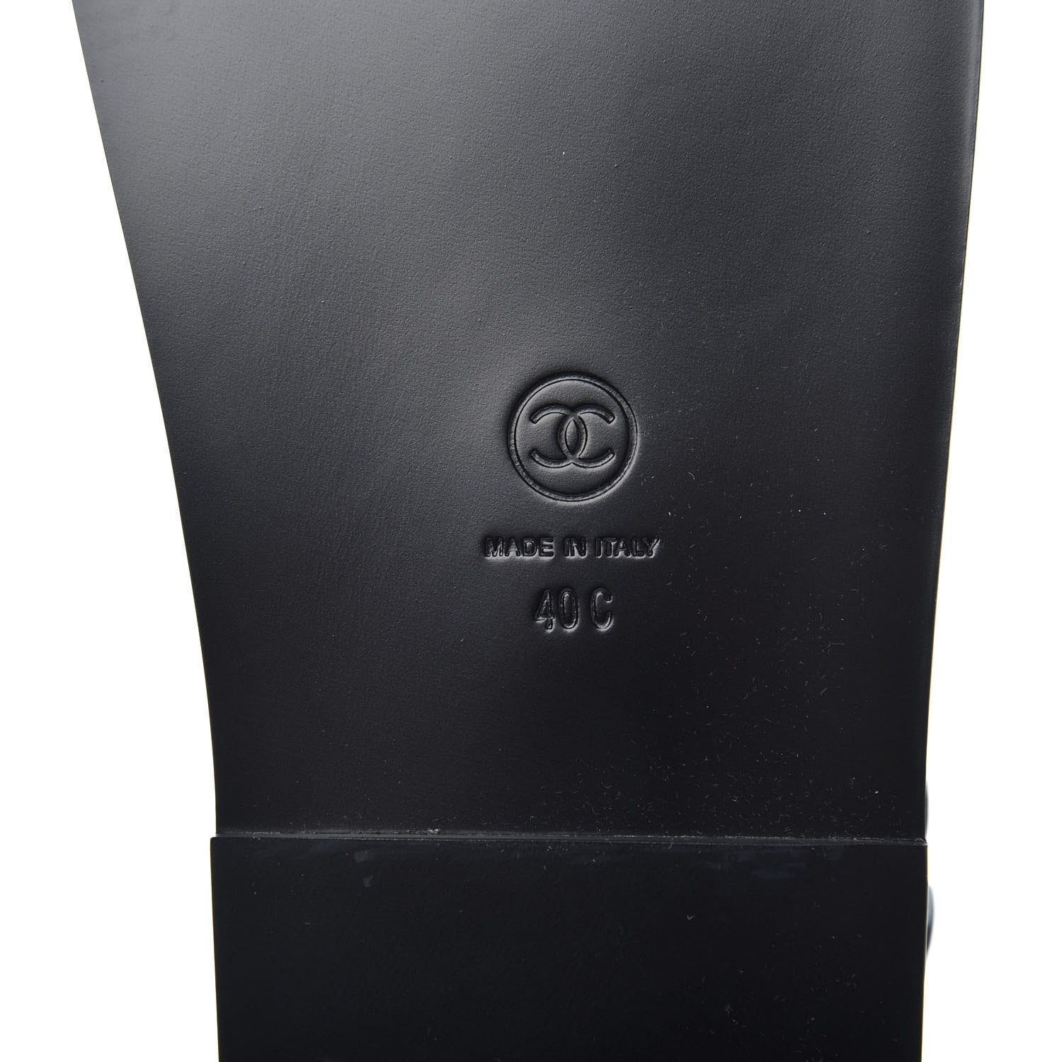Chanel Grained Calfskin Velcro Dad Sandals 40 Black 7 of 9