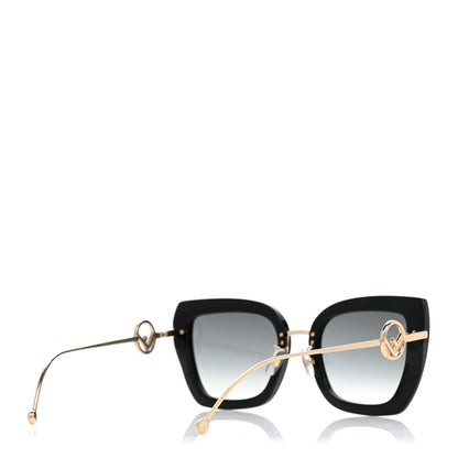 Fendi Acetate Metal F is Fendi Square Cat Eye Sunglasses FF 0424/F/S Black 4 of 7