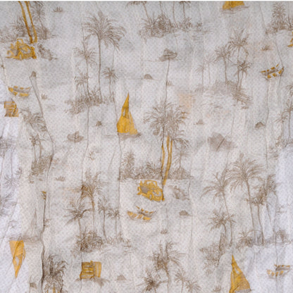 Louis Vuitton Cotton Linen Toile Etole De Louis Stole Beige 5 of 7