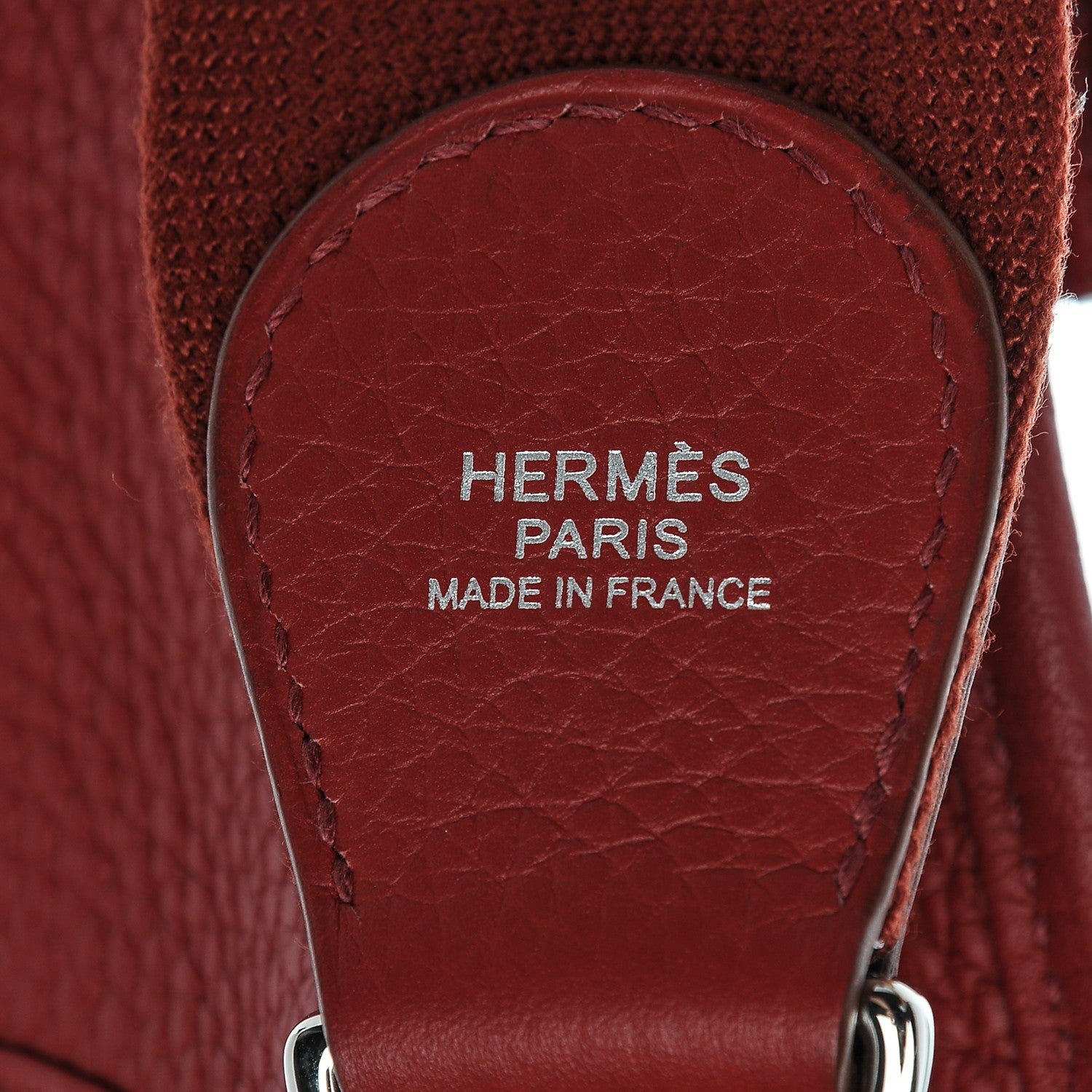 Hermes Taurillon Clemence Evelyne III PM Rouge Casaque 7 of 8