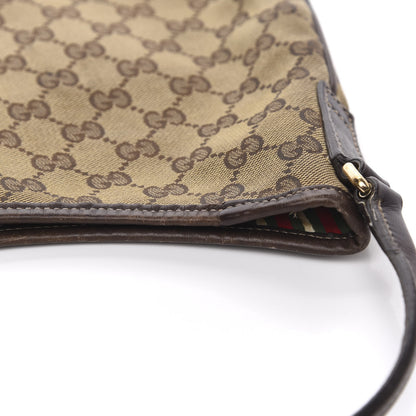 Gucci Monogram Medium New Britt Hobo Dark Brown 9 of 12