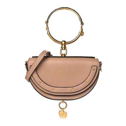 Chloe Calfskin Small Nile Bracelet Minaudiere Bag Biscotti Beige 1 of 12