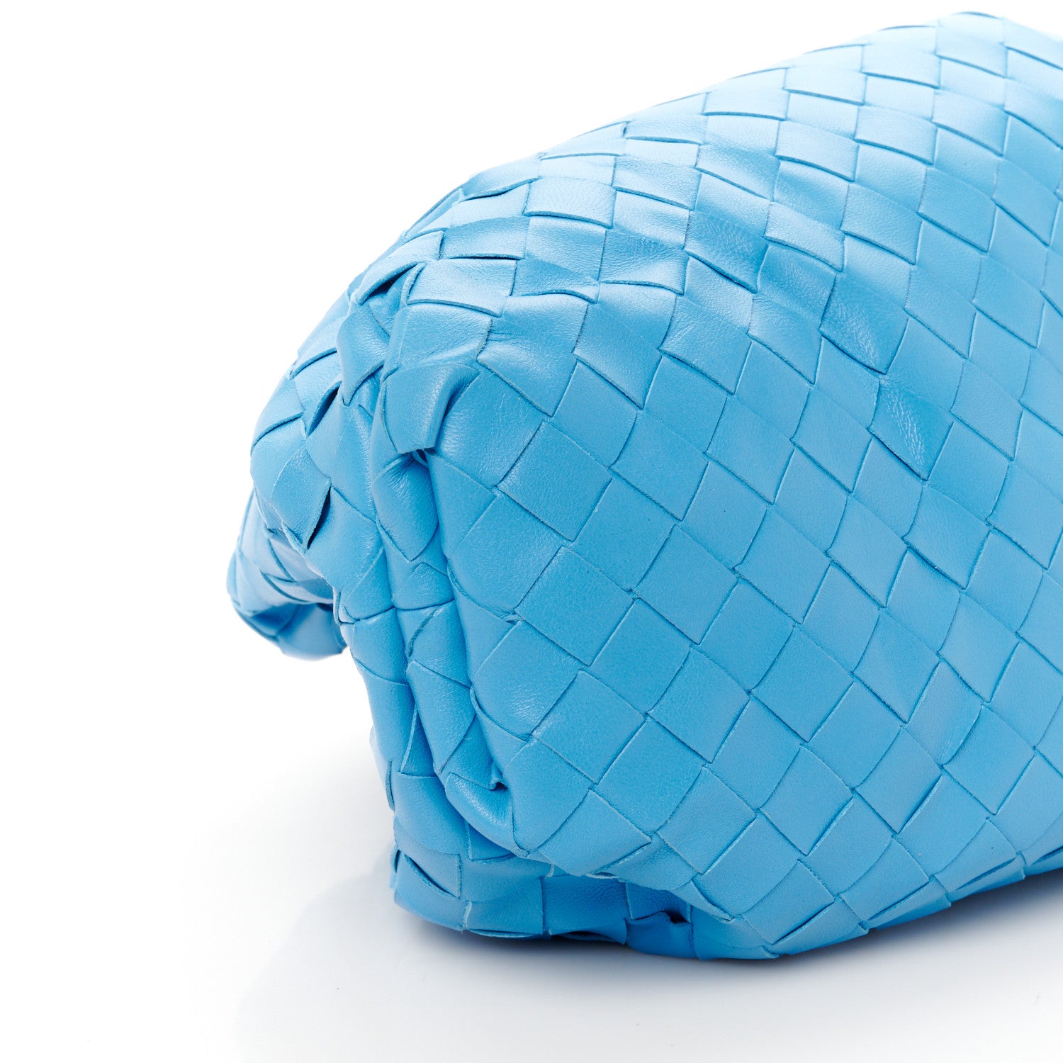 Bottega Veneta Nappa Maxi Intrecciato The Pouch Oversized Clutch Swimming Pool 10 of 11