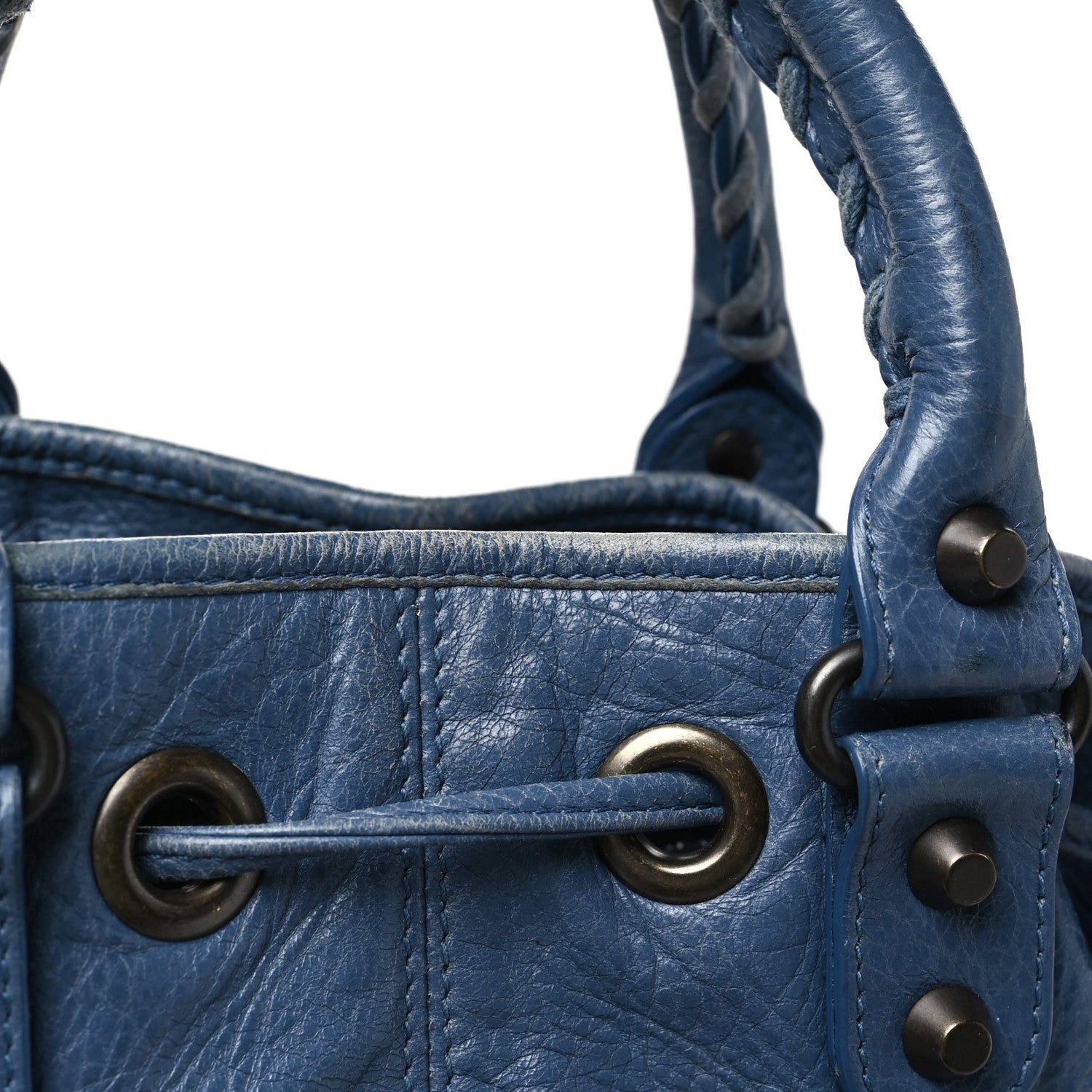 Balenciaga Agneau Classic Hardware Mini Pompon Bleu Persan 12 of 12