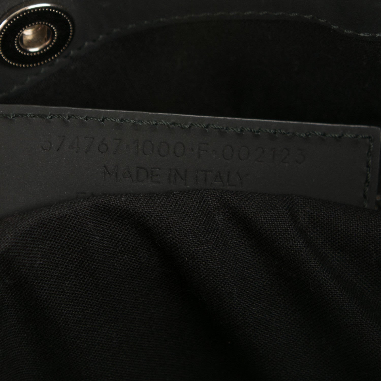 Balenciaga Rubber Calfskin Canvas Navy Tote Black 7 of 10