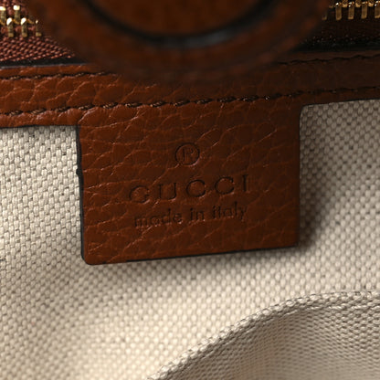 Gucci New Denim GG Monogram Medium Ophidia Shopping Tote Blue Tea Cuir 6 of 9