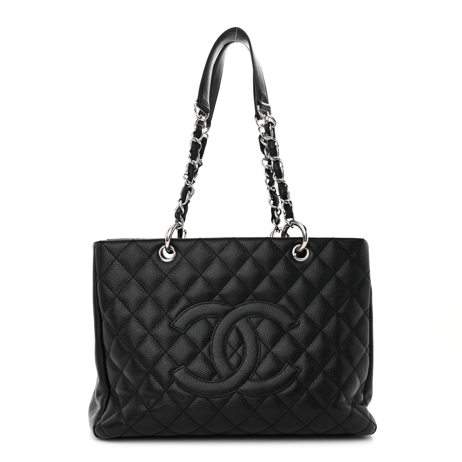 Chanel Caviar Quilted Grand Shopping Tote GST Black 1 of 12