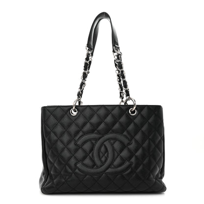 Chanel Caviar Quilted Grand Shopping Tote GST Black 1 of 12