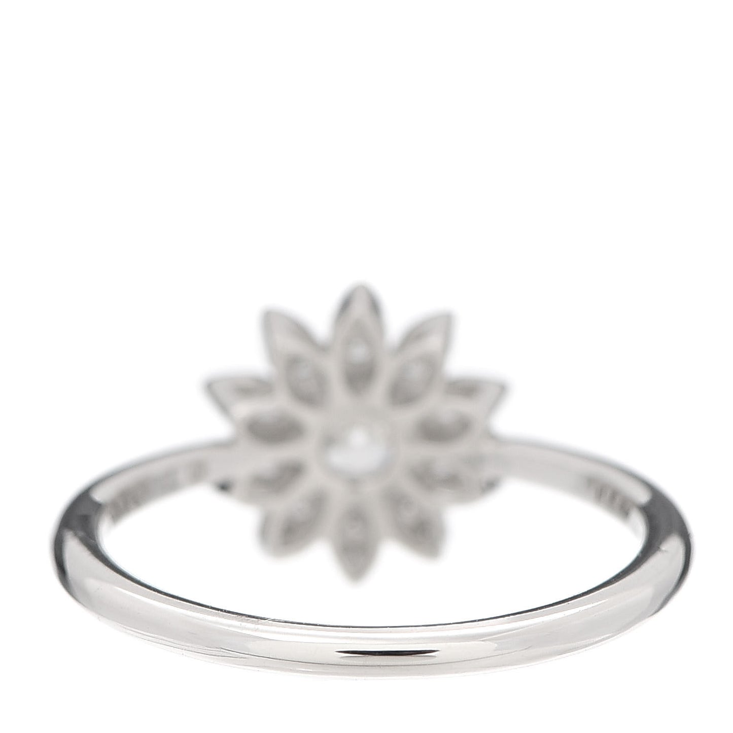 Platinum Diamond Enchant Garden Flower Ring 49 5