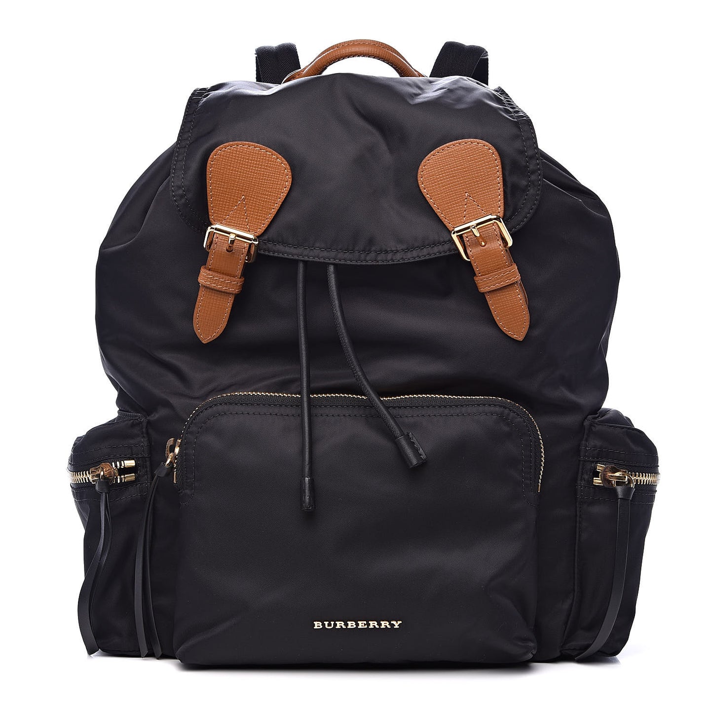Nylon Large Rucksack Backpack Black