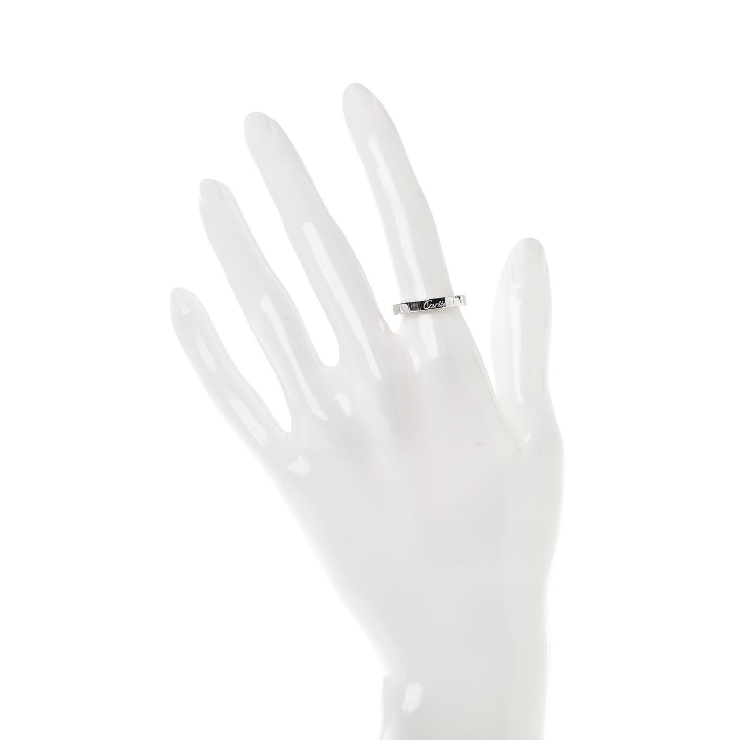 18K White Gold Lanieres Ring 50 5.25