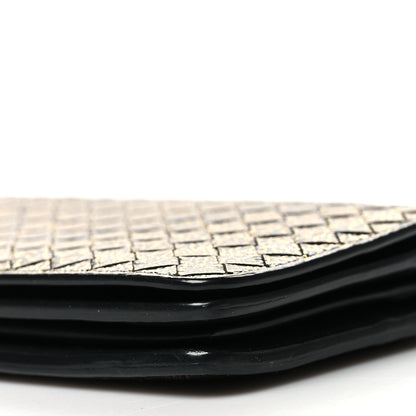 Bottega Veneta Metallic Nappa Intrecciato Chain Wallet Gold 12 of 15