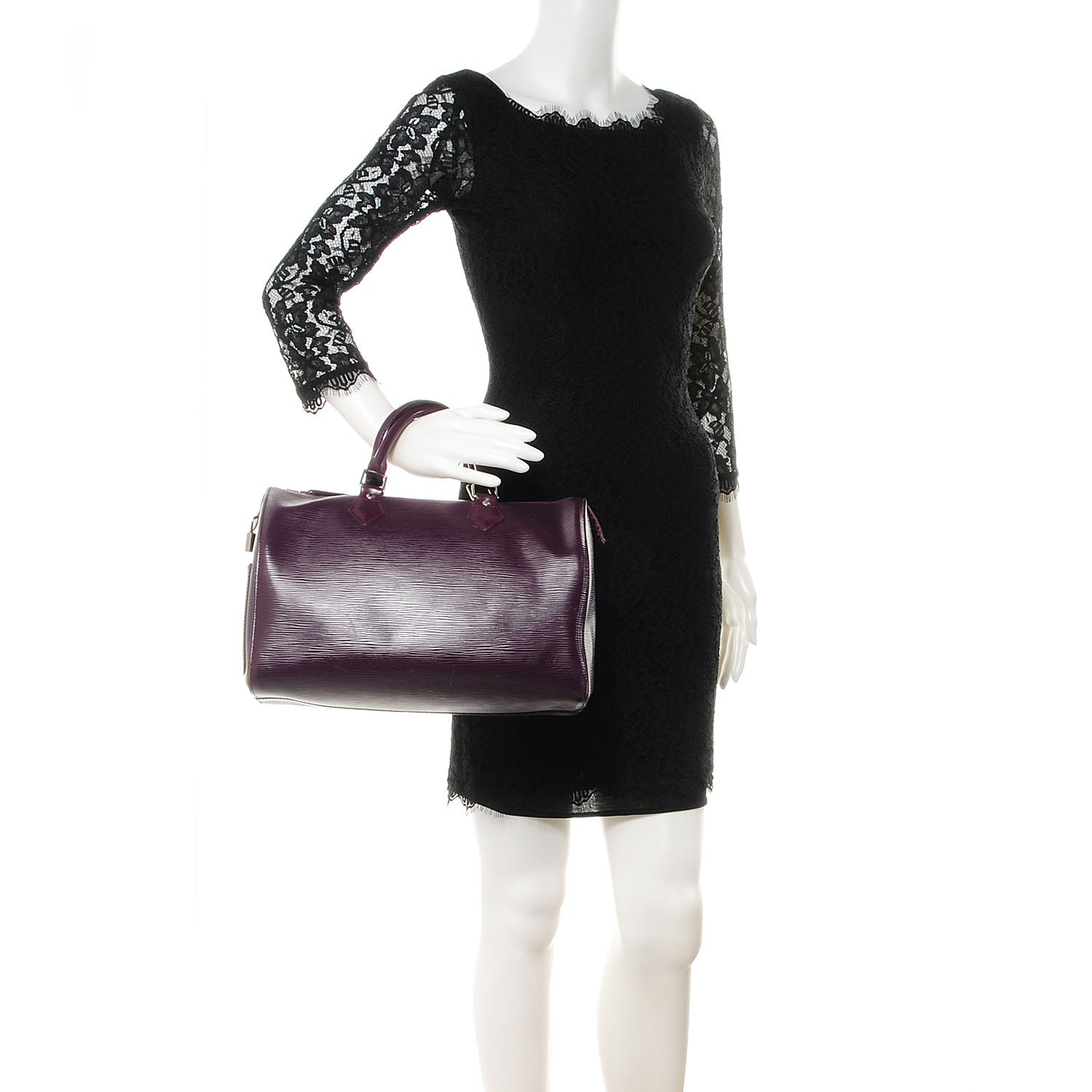 Louis Vuitton Epi Speedy 30 Cassis Purple 2 of 7