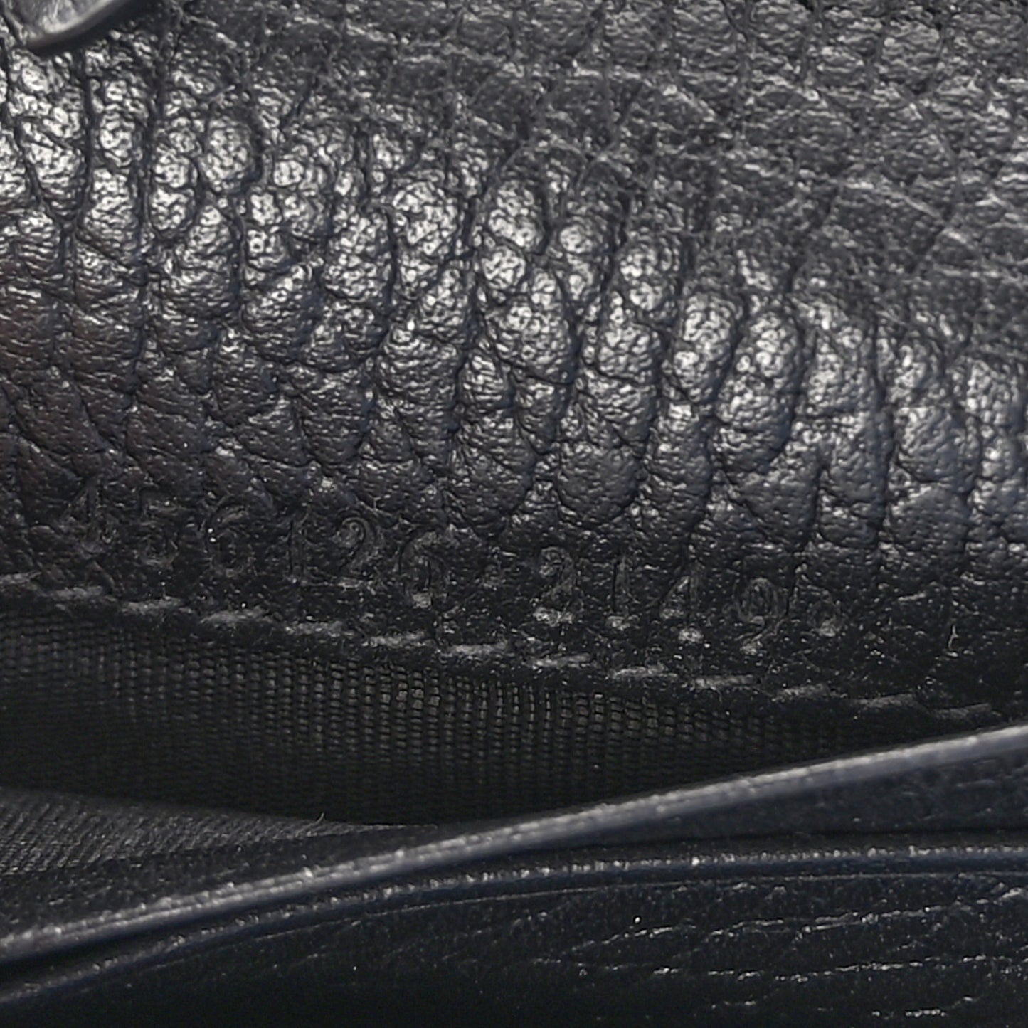 Dollar Calfskin GG Marmont Wallet Black Black