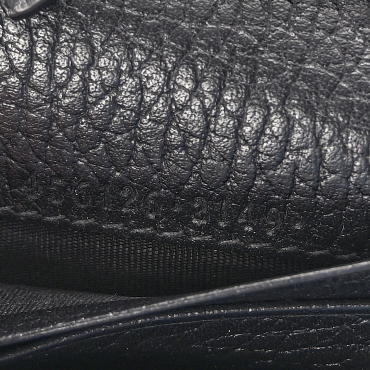 Gucci Dollar Calfskin GG Marmont Wallet Black Black 7 of 8