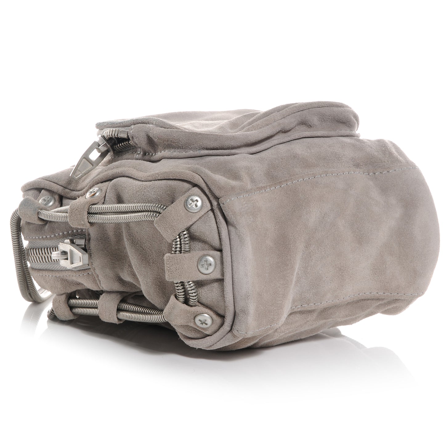 Suede Mini Brenda Camera Bag Feather Grey