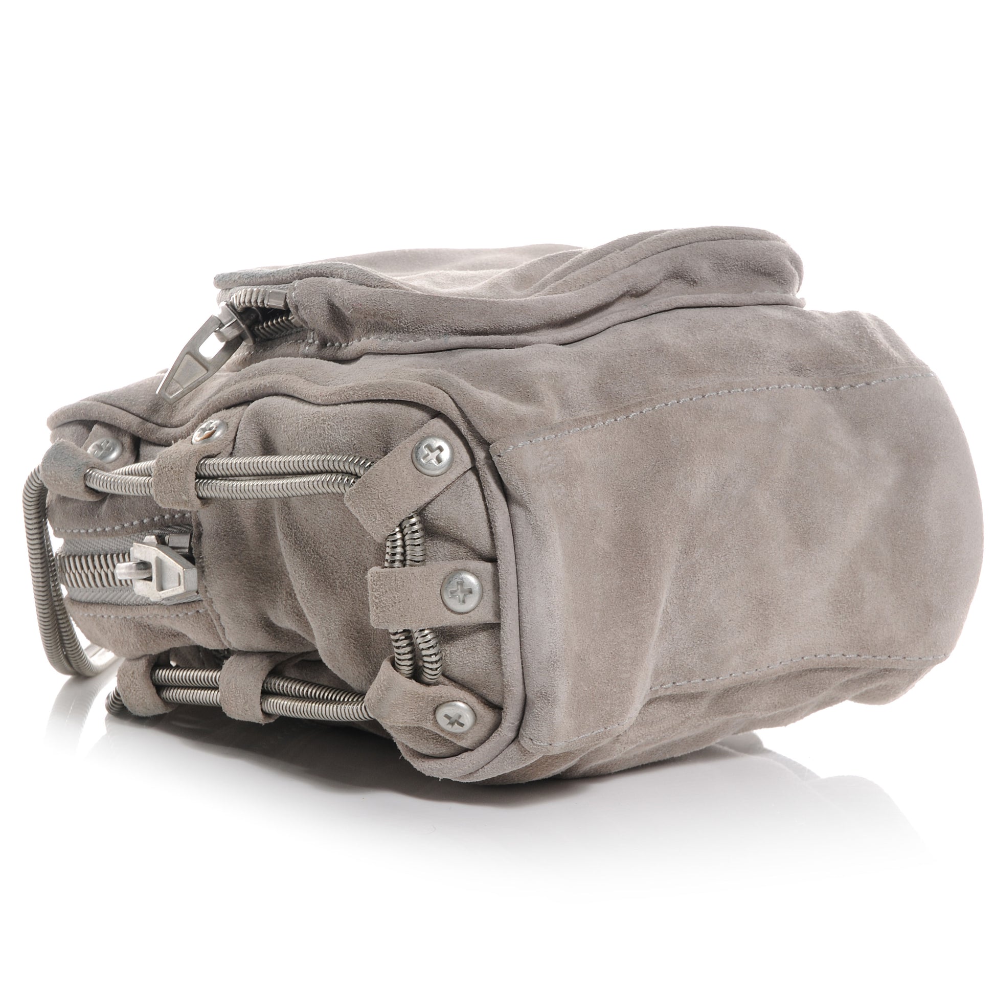 Alexander Wang Suede Mini Brenda Camera Bag Feather Grey 4 of 8