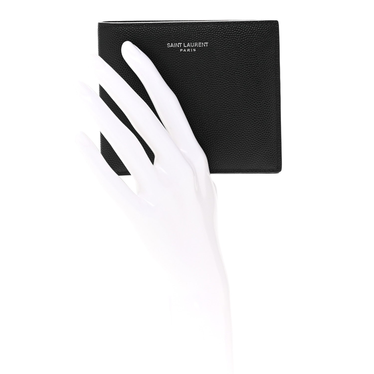 Saint Laurent Grain De Poudre Paris East West Wallet Black 2 of 9