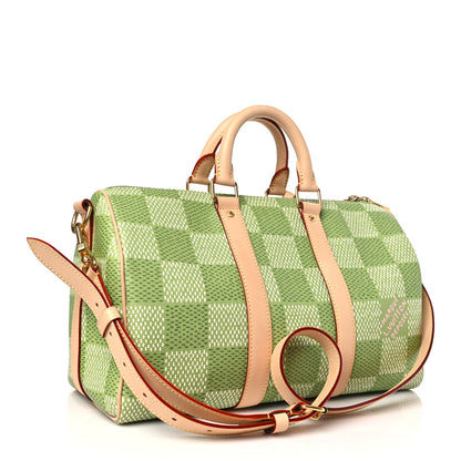 Louis Vuitton Damier Golf Keepall Bandouliere 35 Green 3 of 8
