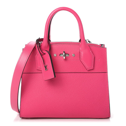 Louis Vuitton Calfskin City Steamer Mini Rose Falbala 1 of 9