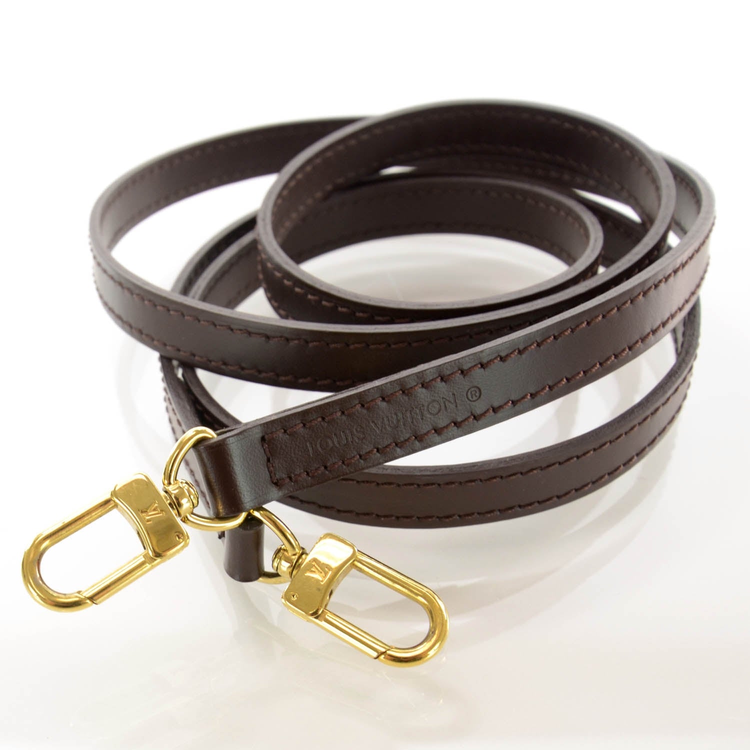 Louis Vuitton Calfskin Shoulder Strap Brown 4 of 4
