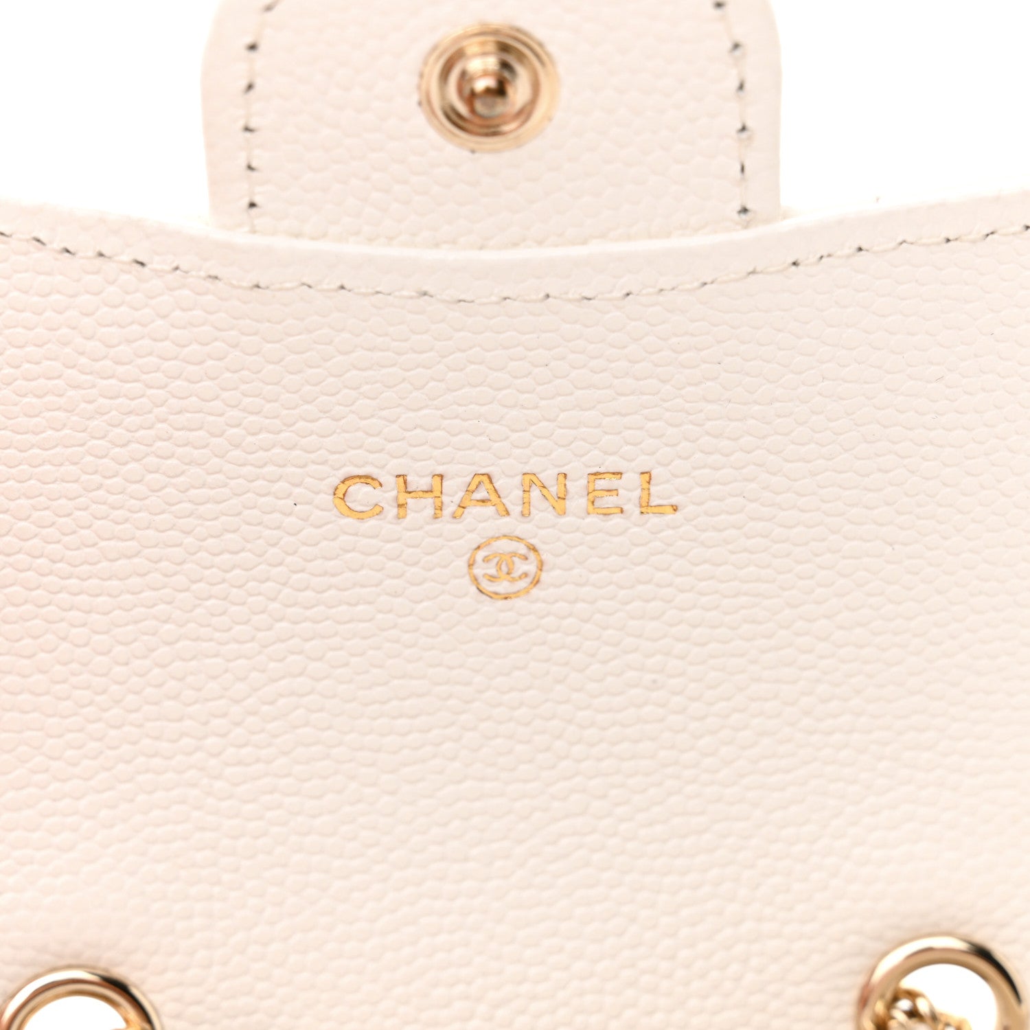 Chanel Caviar Quilted Mini Chain Belt Bag White 6 of 11