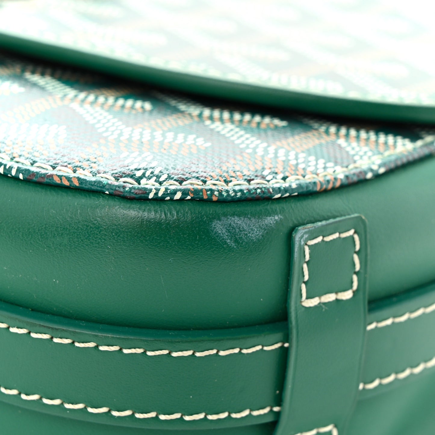 Goyardine Belvedere II PM Messenger Bag Green