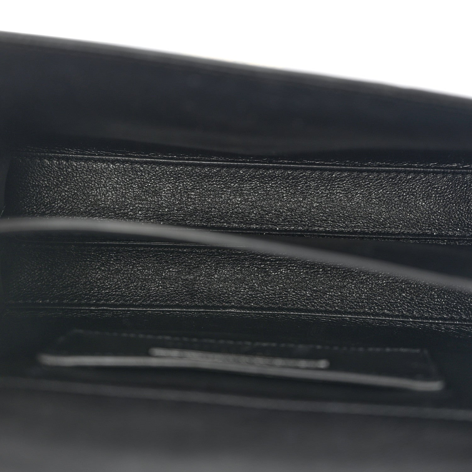 Saint Laurent Raffia Calfskin Mini Classic Monogram Cassandra Top Handle Black Natural 5 of 9