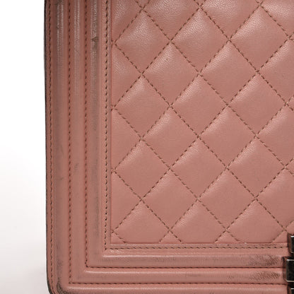 Chanel Lambskin Quilted New Medium Boy Flap Bag Pink 14 of 18