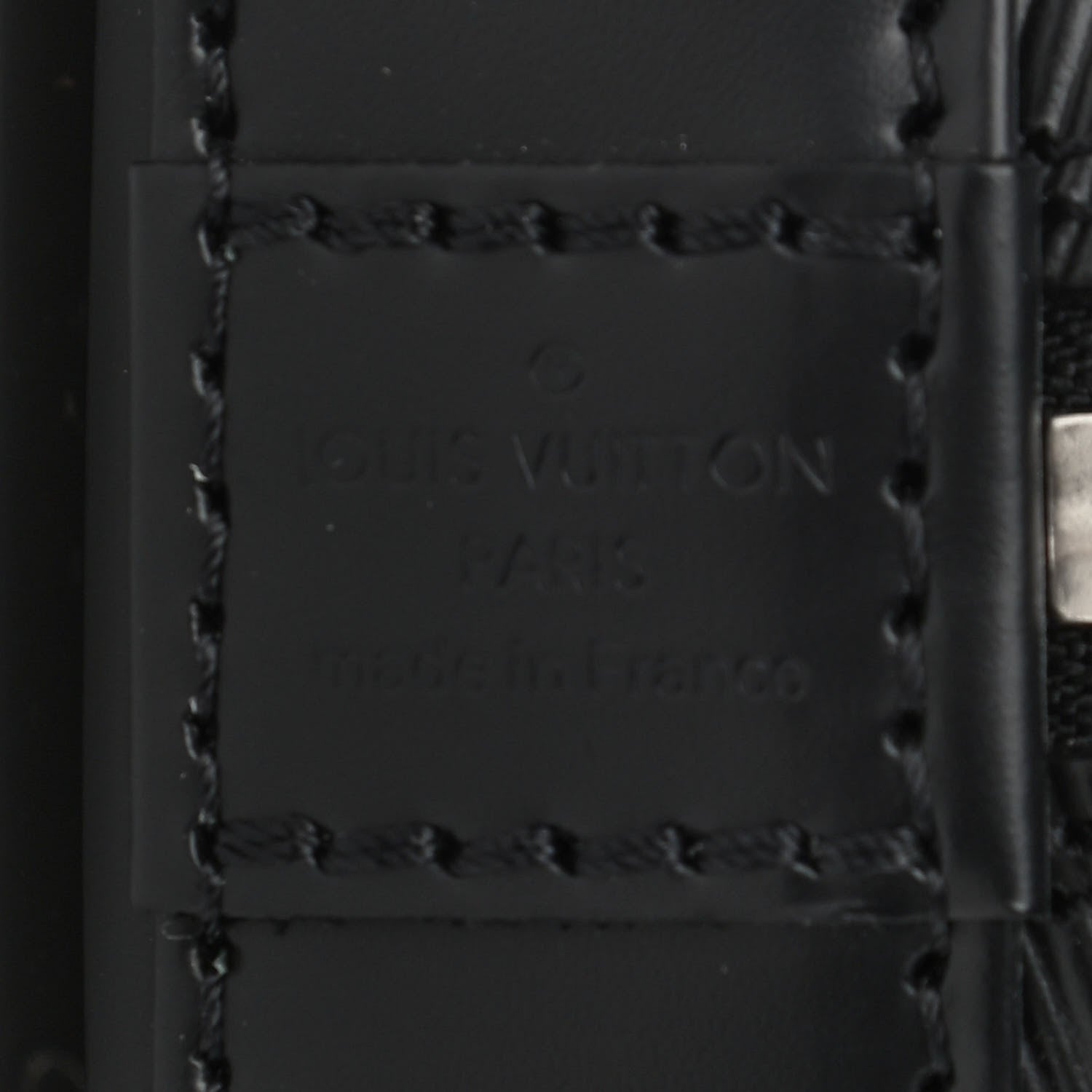 Louis Vuitton Epi Alma BB Black 7 of 9