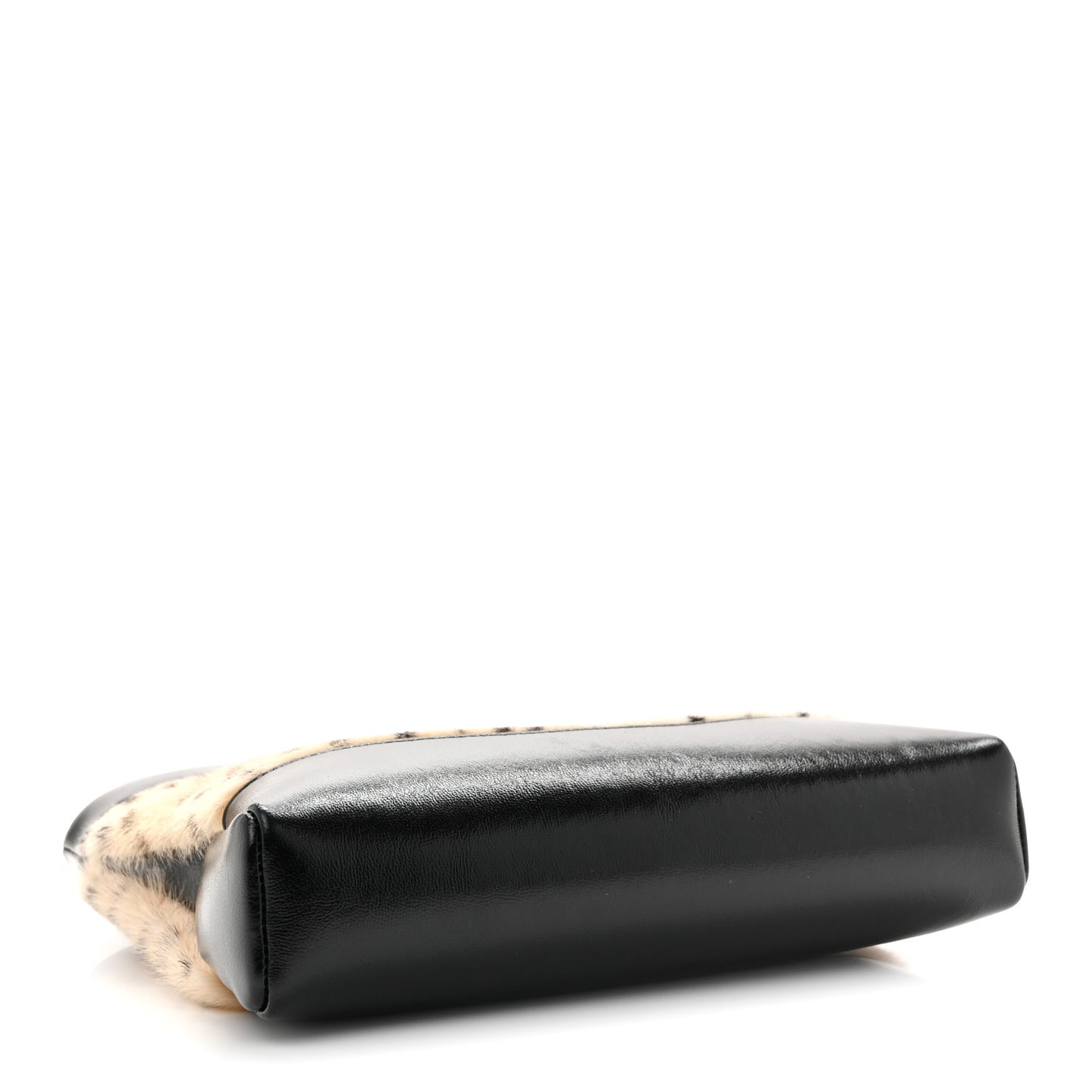 Shiny Lambskin Pony Hair Cheetah Printed Mini 31 Shopping Bag  Light Beige Black Light Beige Black