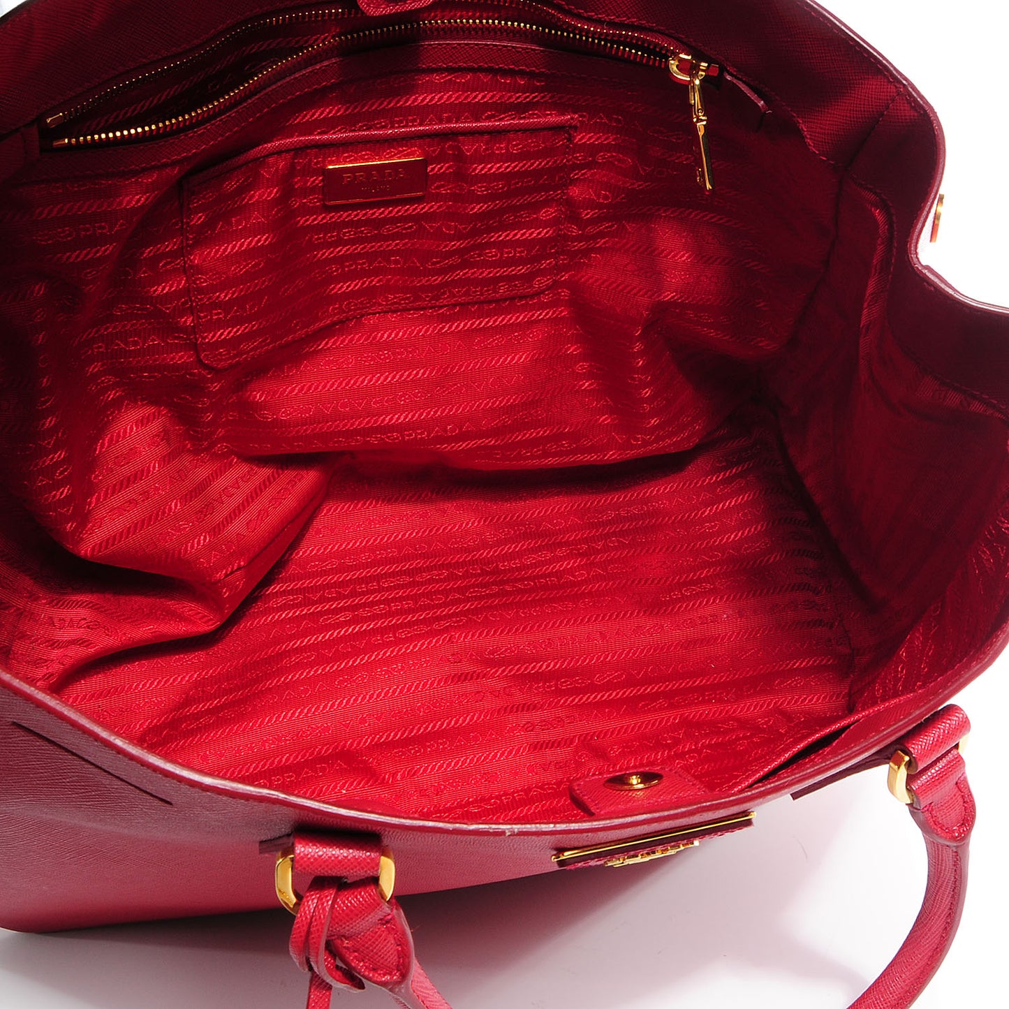 Saffiano Lux Large Tote Fuoco