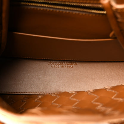 Bottega Veneta Suede Intrecciato Small Andiamo Shoulder Bag Amber 5 of 10