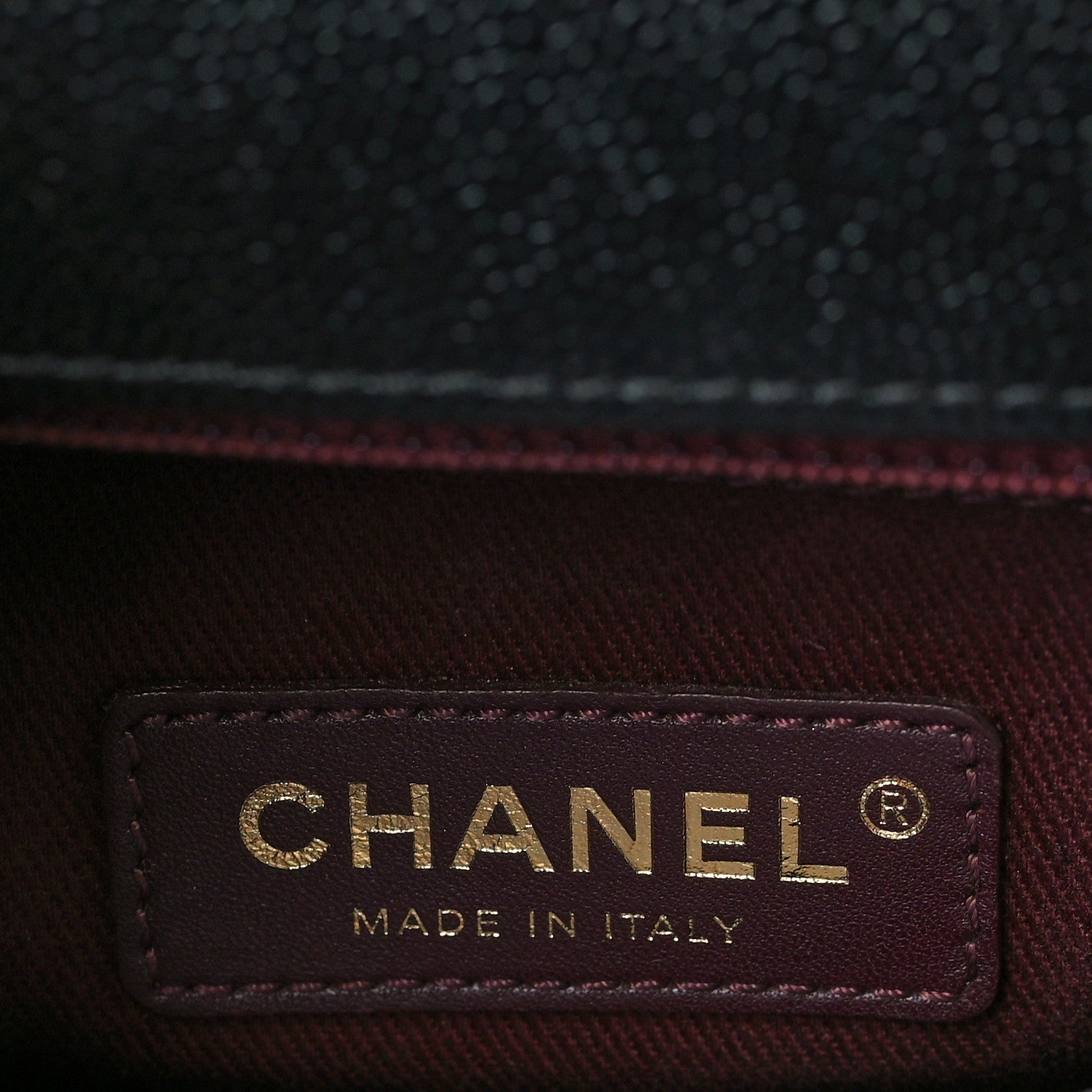 Chanel Caviar Chevron Quilted Small Coco Handle Flap Black 6 of 10