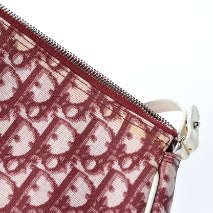 Christian Dior Monogram Mini Saddle Pochette Red 8 of 13