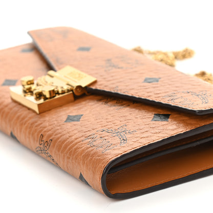 MCM Visetos Large Patricia Wallet On Chain Cognac 6 of 8